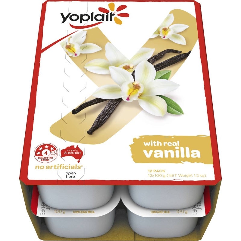 Yoplait Vanilla Yoghurt 12pk