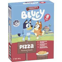 Arnotts Bluey Pizza Snack Biscuits 8 Pack