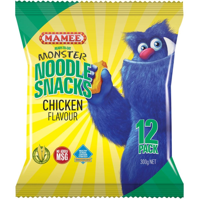 Mamee Chicken Noodle Snacks 12pk  300g