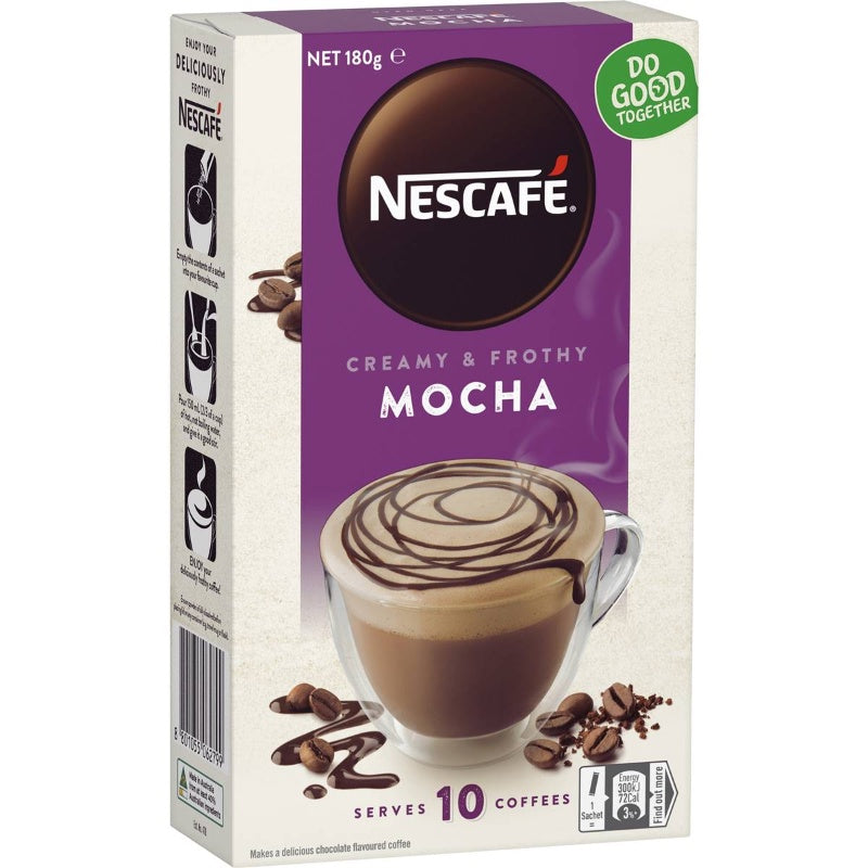 Nescafe Coffee Sachets Mocha 10 pk