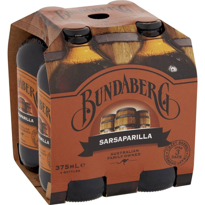 Bundaberg Sarsaparilla 375ml 4 Pack