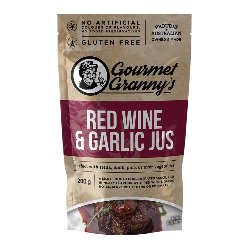 Gourmet Granny's Red Wine & Garlic Jus 200g