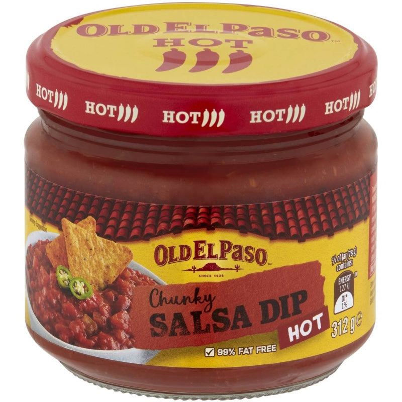 Old El Paso Chunky Salsa Dip Hot 312g