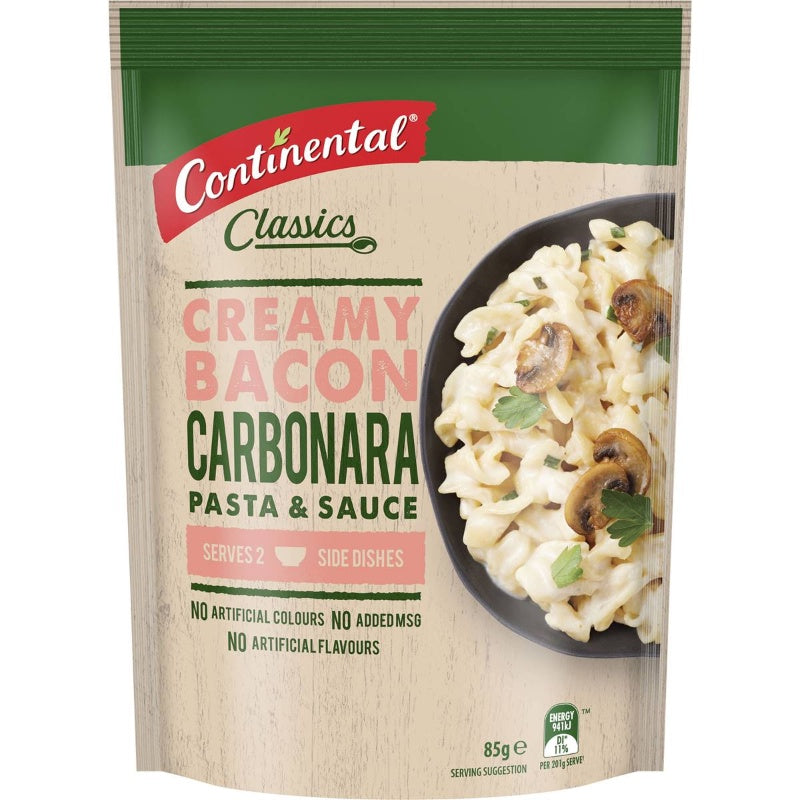 Continental Pasta & Sauce Creamy Bacon & Carbonara 85g