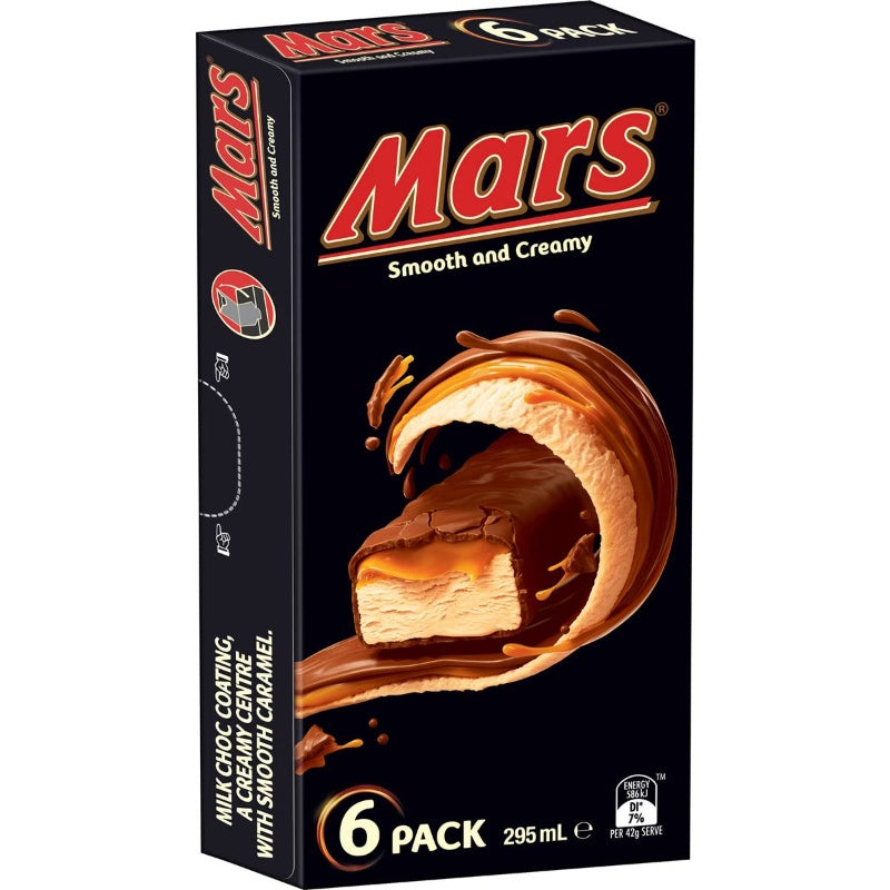 Mars Choc & Caramel Frozen Dessert Bar 6pk