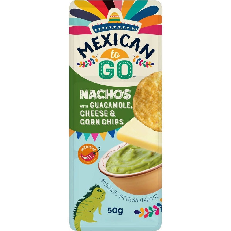 Mexican To Go Nachos Guacamole Cheese 50g