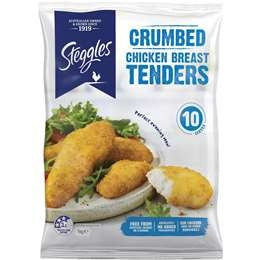 Steggles Chicken Breast Crumbed Tenders 1kg