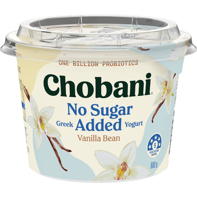 Chobani No Sugar Added Greek Yogurt Vanilla 680g