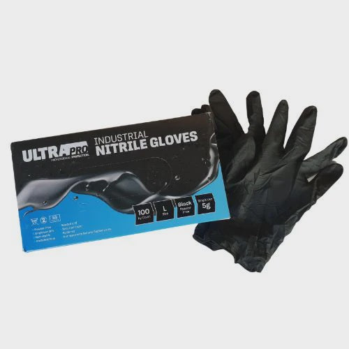 ULTRAPRO Black Heavy Duty Nitrile Gloves XX Large