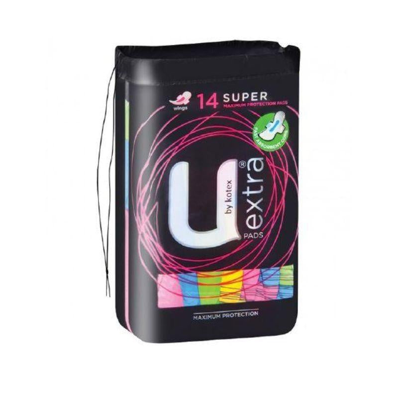 U By Kotex Maxi Pads Super Wing 14pk