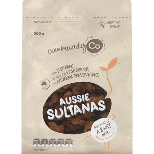 Community Co Sultanas 500g