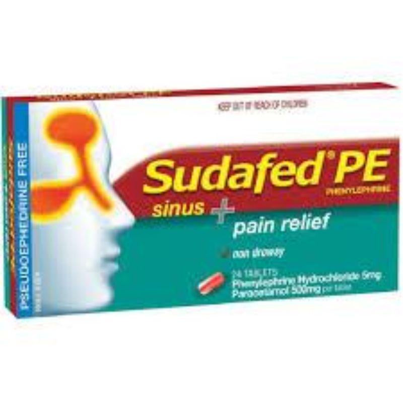 Sudafed PE Sinus & Pain Relief 10pk