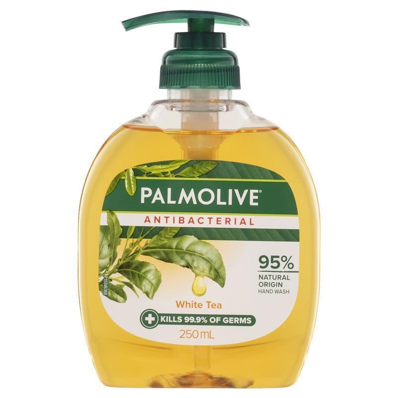 Palmolive Liquid Hand Wash Antibacterial White Tea Pump 250ml