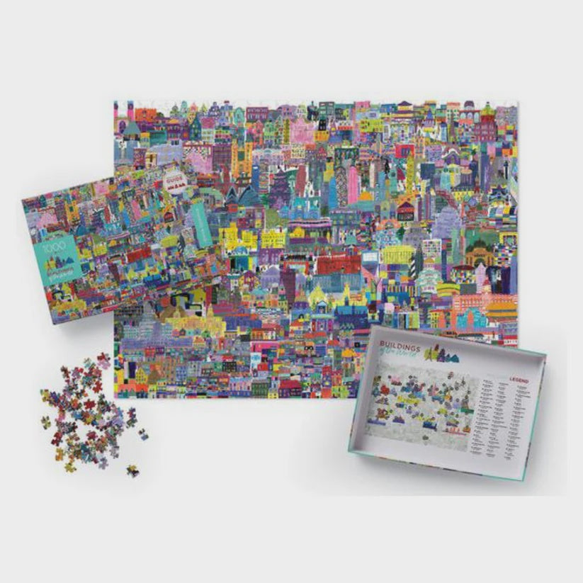 Buildings of the World Puzzle (1000 Piece)