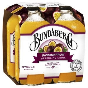 Bundaberg Brewed Passionfruit 375ml 4pk