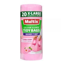 Multix Tidy Bag Colour Scent Jumbo Floral 50L 20pk