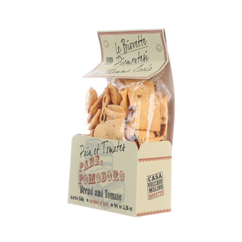 Vecchio Mulino Biovette Bread & Tomato Crackers 150g