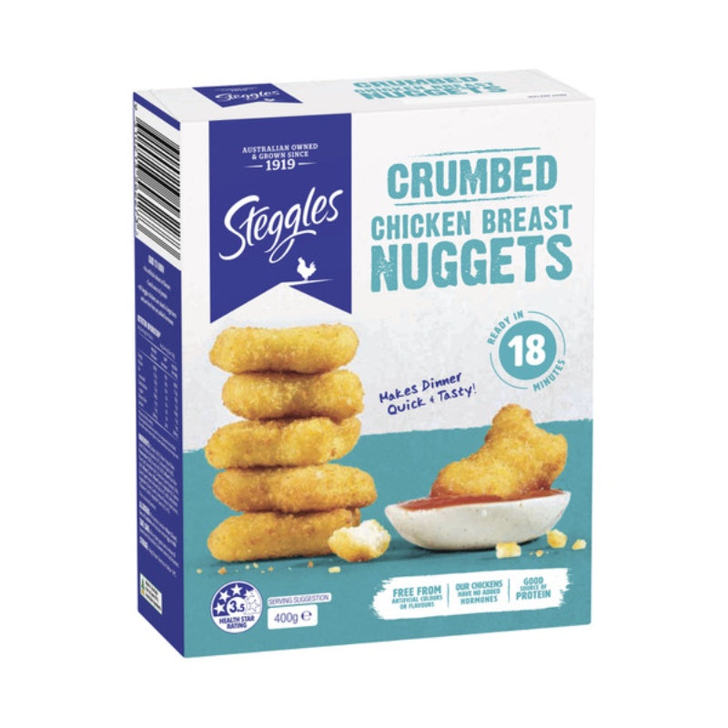 Steggles Crumbed Chicken Breast Nuggets 400g