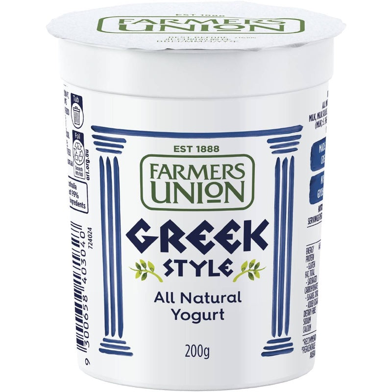 Farmers Union Natural Greek Style Yogurt 200g