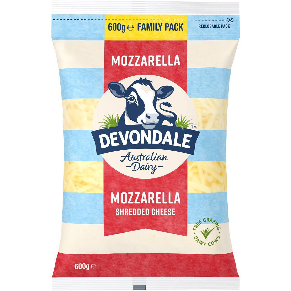 Devondale Shredded Mozzarella Cheese 600g