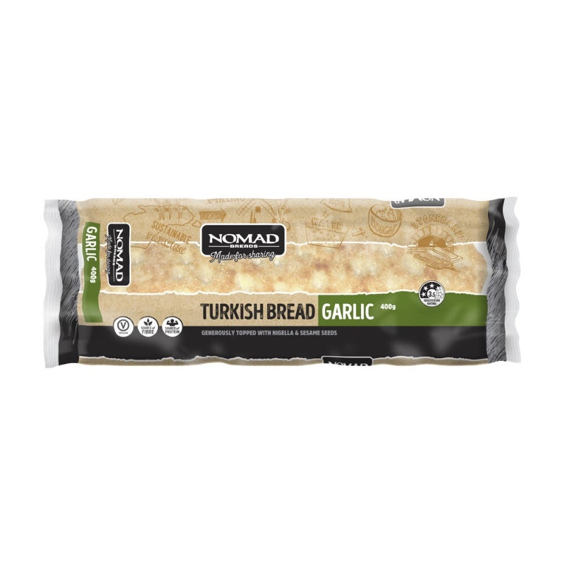 Nomad Garlic Turkish Bread 400g