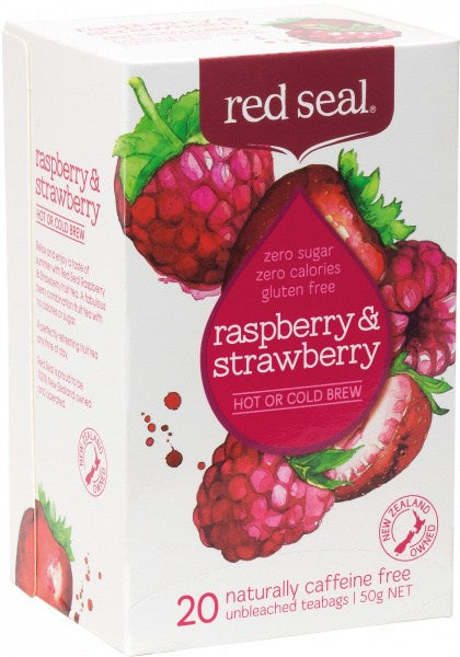 Red Seal (Hot & Cold Brew) Raspberry & Strawberry 20 Teabags