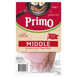 Primo Rindless Middle Bacon 250g