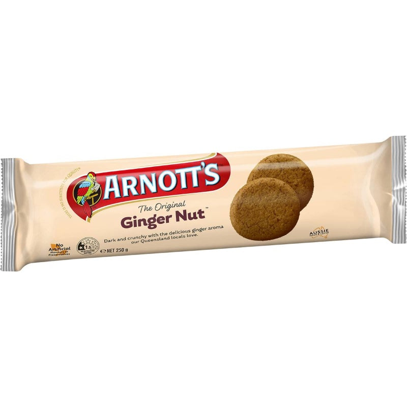 Arnotts Ginger Nut Plain Biscuits 250g