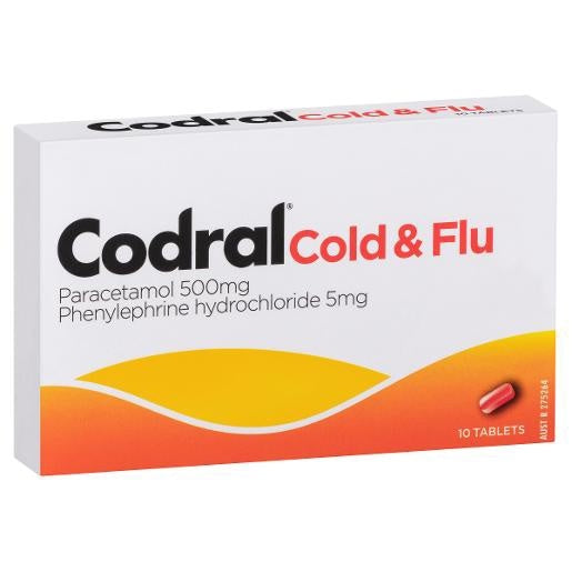 Codral Relief Cold & Flu W/Decongestant 10s