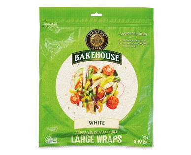 Bakers Life Large White Wraps 560g 8pk