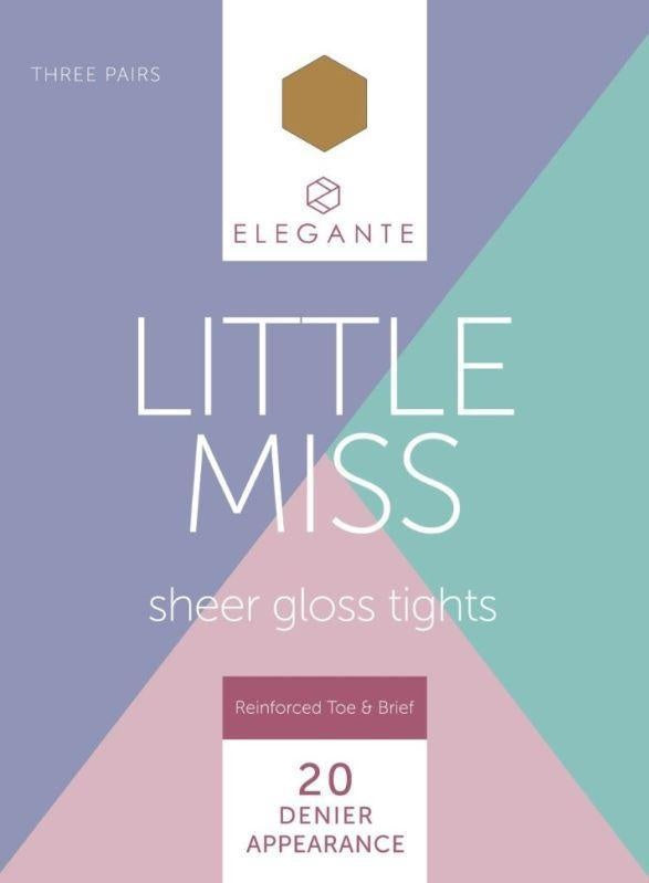 Elegante Little Miss Sheer Gloss Bronze Glow 3pk 11/12 Yr