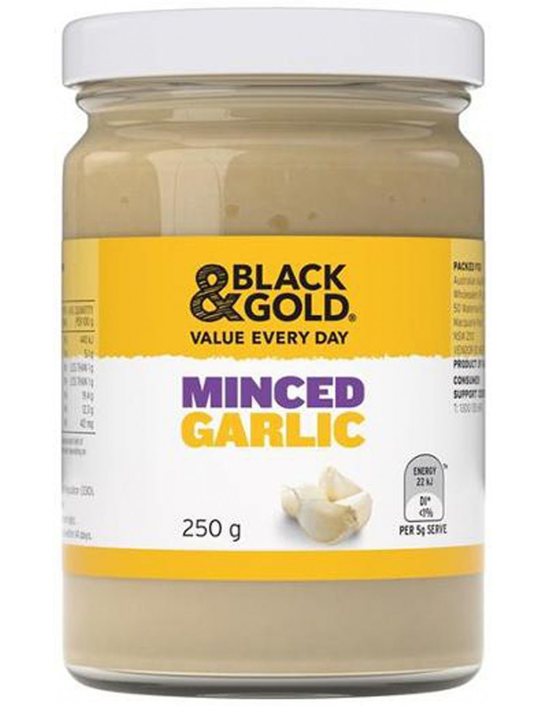 Black & Gold Minced Garlic 250g