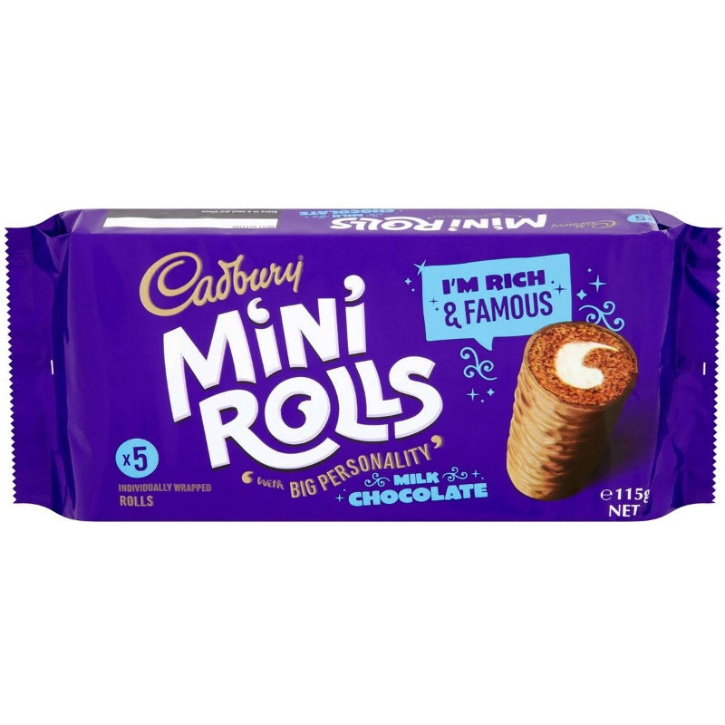 Cadbury Mini Rolls Milk Chocolate 130g