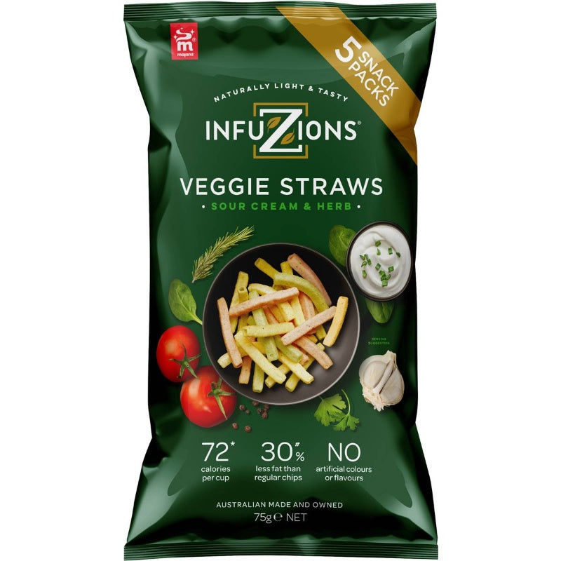 Infuzions Veggie Straws 5 Pack