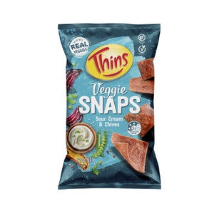 Thins Veggie Snaps Sour Cream & Chives 120g