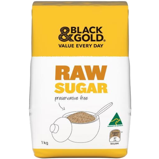 Black & Gold Raw Sugar 1kg