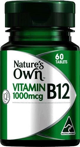 Natures Own Vitamin B12 1000mcg 60 Tablets