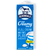 Devondale Full Cream UHT Milk Carton 1L