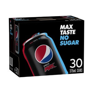 Schweppes Pepsi Max Cans 375ml 30pk