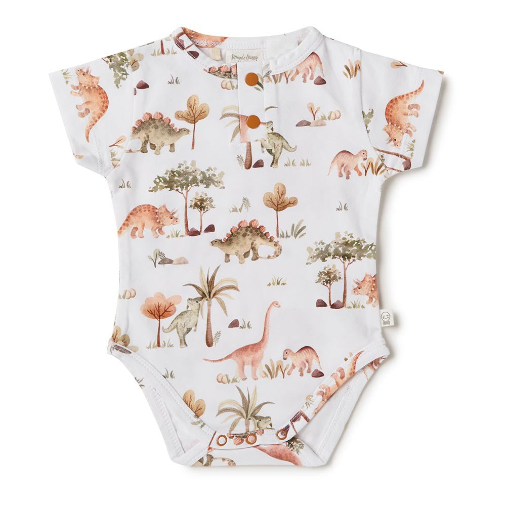 Snuggle Hunny Dino Short Sleeve Bodysuit 0-3 Months (000)