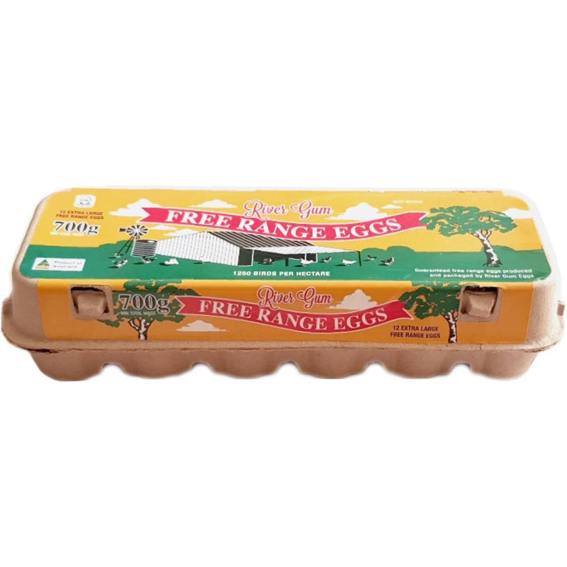 River Gum Free Range Eggs 700g 1doz