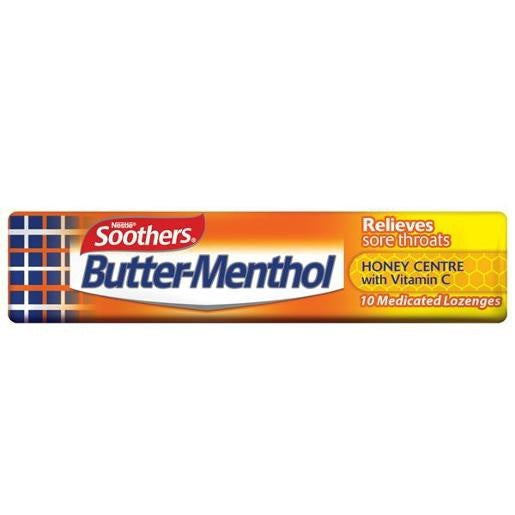 Soothers Butter Menthol Honey 10pk