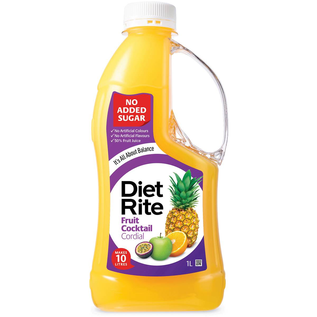 Diet Rite Cordial Fruit Cocktail 1l