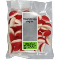 The Market Grocer Strawberries & Cream 200g