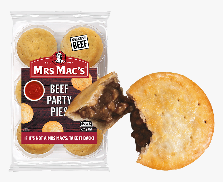 Mrs Macs Beef Party Pies 12pk 552g