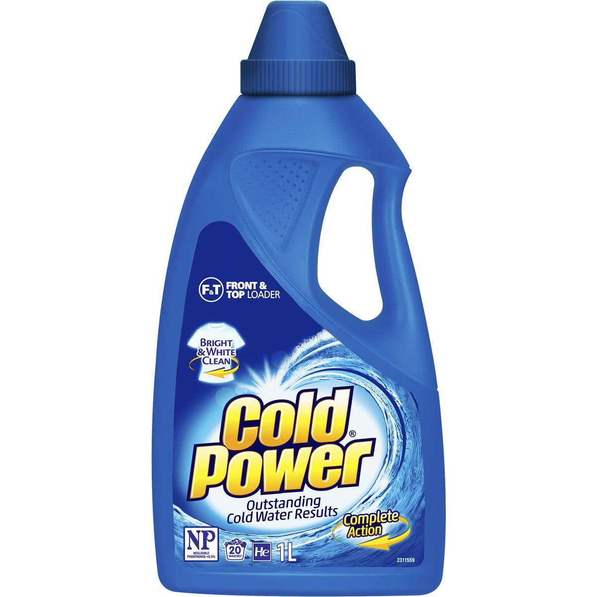 Cold Power Laundry Liquid Front and Top Loader Regular 1L