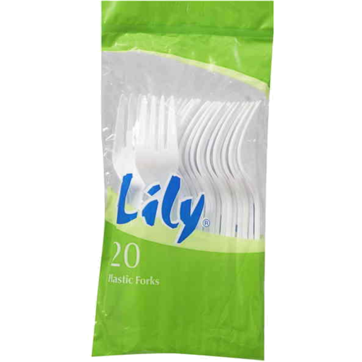 Lily Plastic Forks 20pk