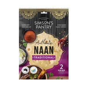 Simson's Pantry Authentic Naan Traditional 2pk