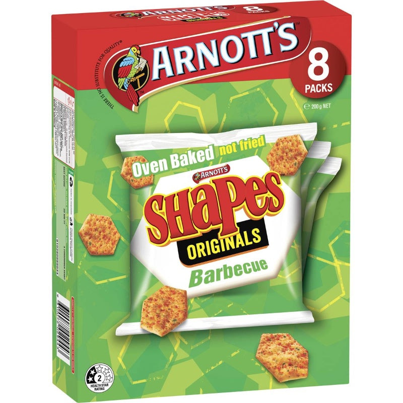 Arnotts Shapes Originals BBQ 8 pks