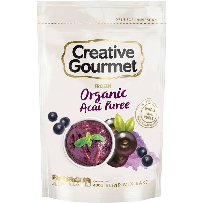 Creative Gourmet Frozen Organic Acai Puree 400g